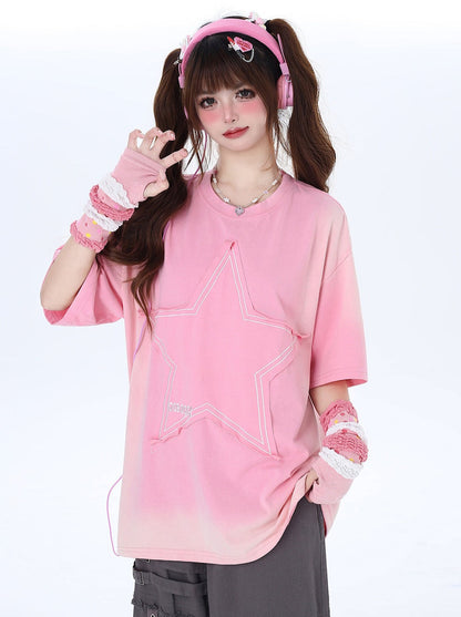 ワッペンスターストリートTシャツアメリカン