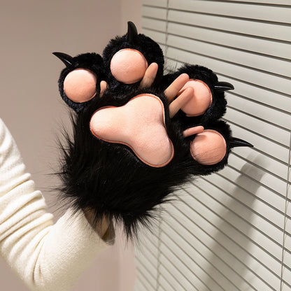 Kawaii Cat Paw Gloves - Anime Cosplay Furry Gloves with Sound Effects