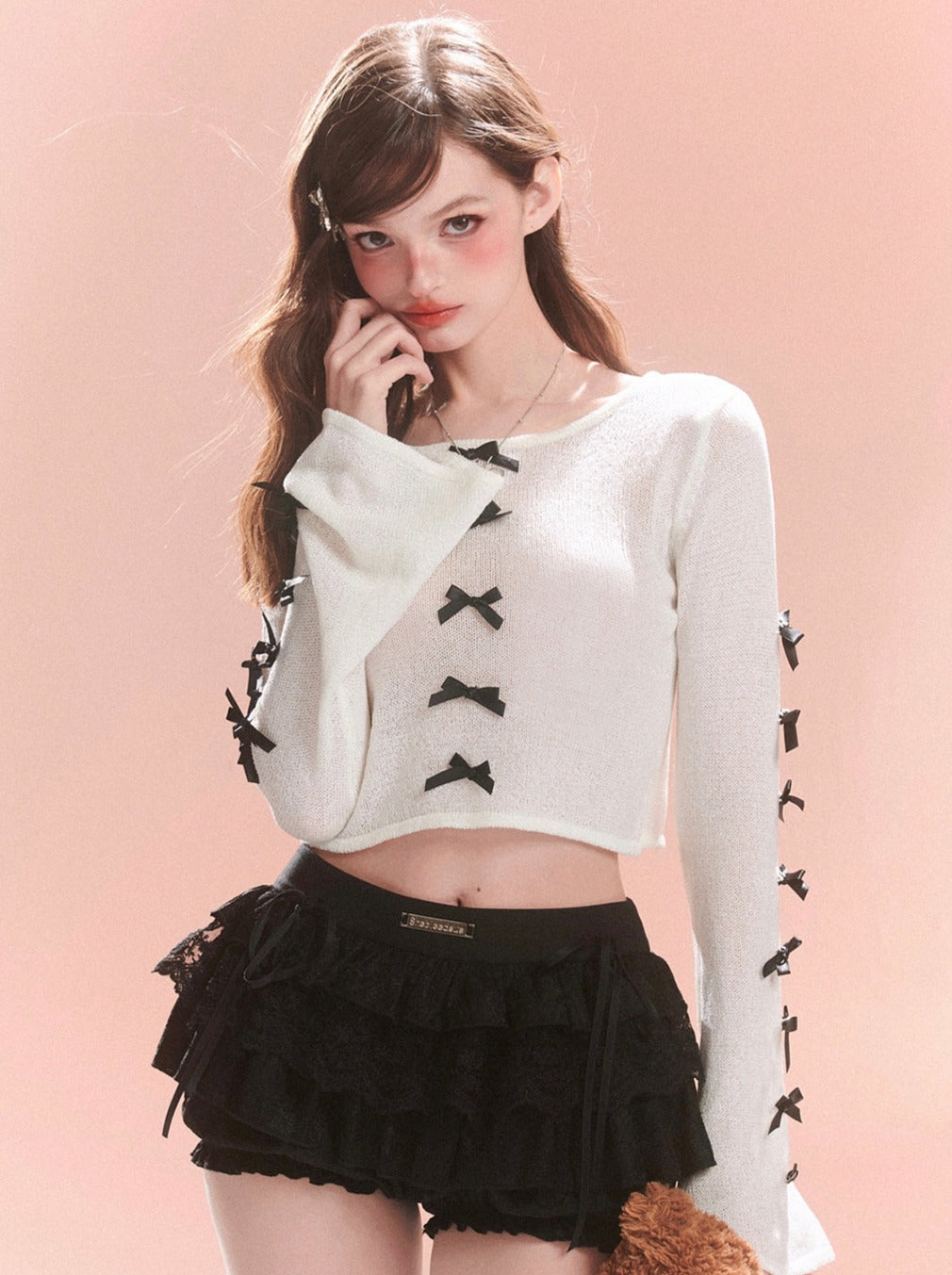 Schickes Girly Top Sweet Ribbon French