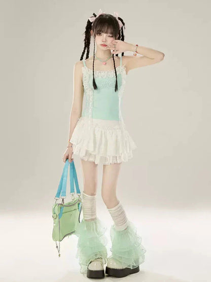 ミントキャミソールディフューザーレース