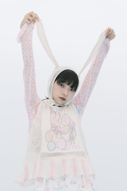 サブカルチャー動物帽子メッシュベスト+