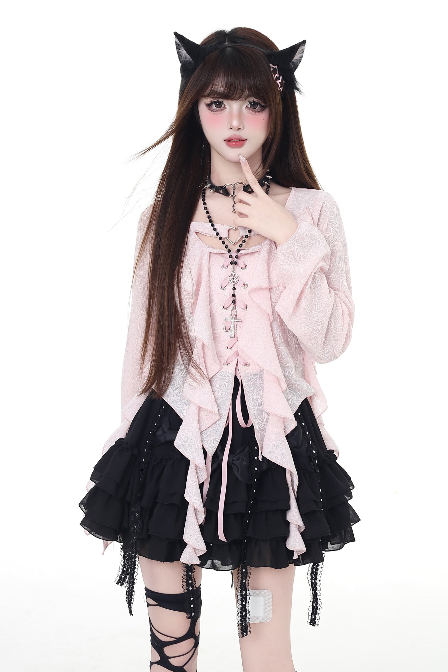 デザインシャツ スウィート フリル クール