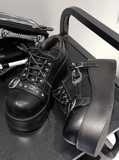 Punk Platform Shoes Studded Lolita