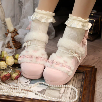 Original Lolita Shoes Round Ribbon Toe