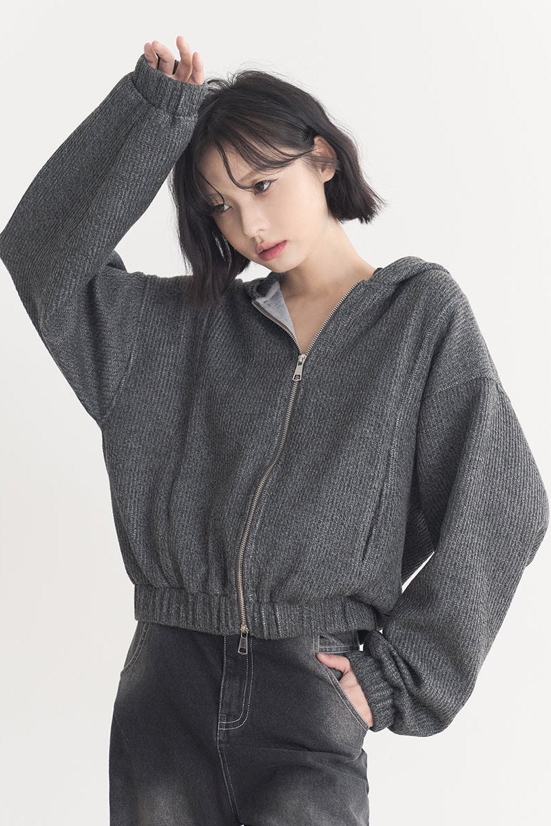 ジャケット グラビティ ソリッドモデル ミュージアム 多用途 ショート 春/秋 カラー レディース ウール - トップス フード付き