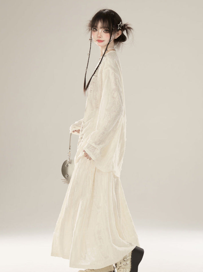 Rock Butterfly Anzug Bluse Style Waystrand Print + Top Swing