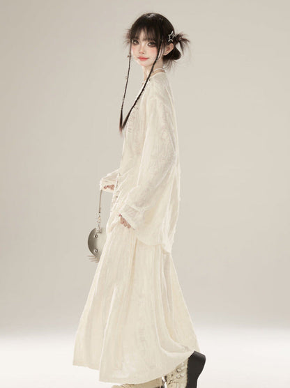 Rock Butterfly Anzug Bluse Style Waystrand Print + Top Swing