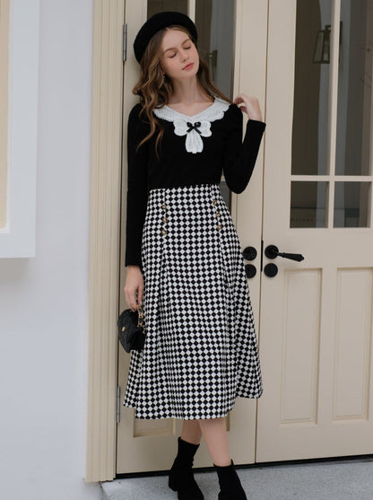 Design Spitzen-Diamantband + Top-Karorock