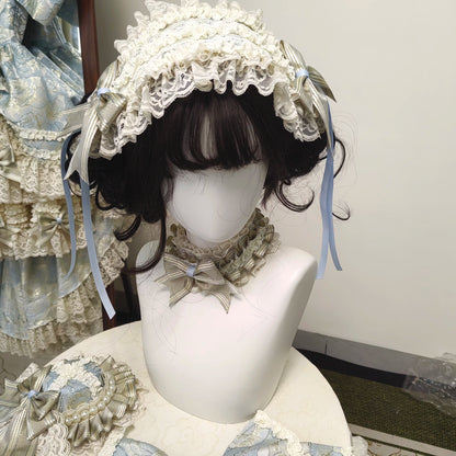 Rose Prelude Blue Lolita Dress [Pre-Order Deposit]