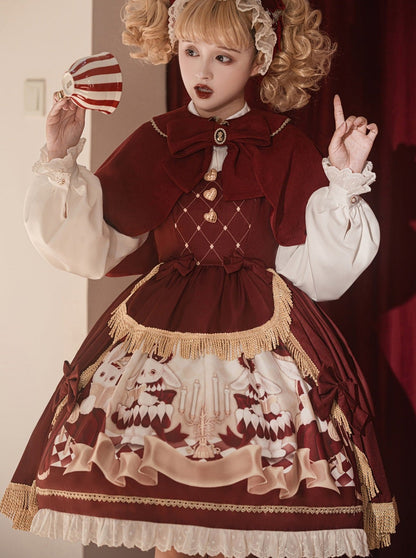 Dress Short Cloak Bunny Elegant