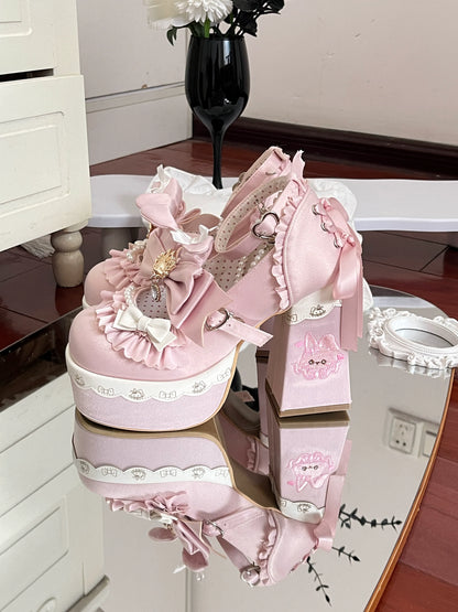 Honey Bear Platform High Heel Lolita Shoes [Pre-Order]