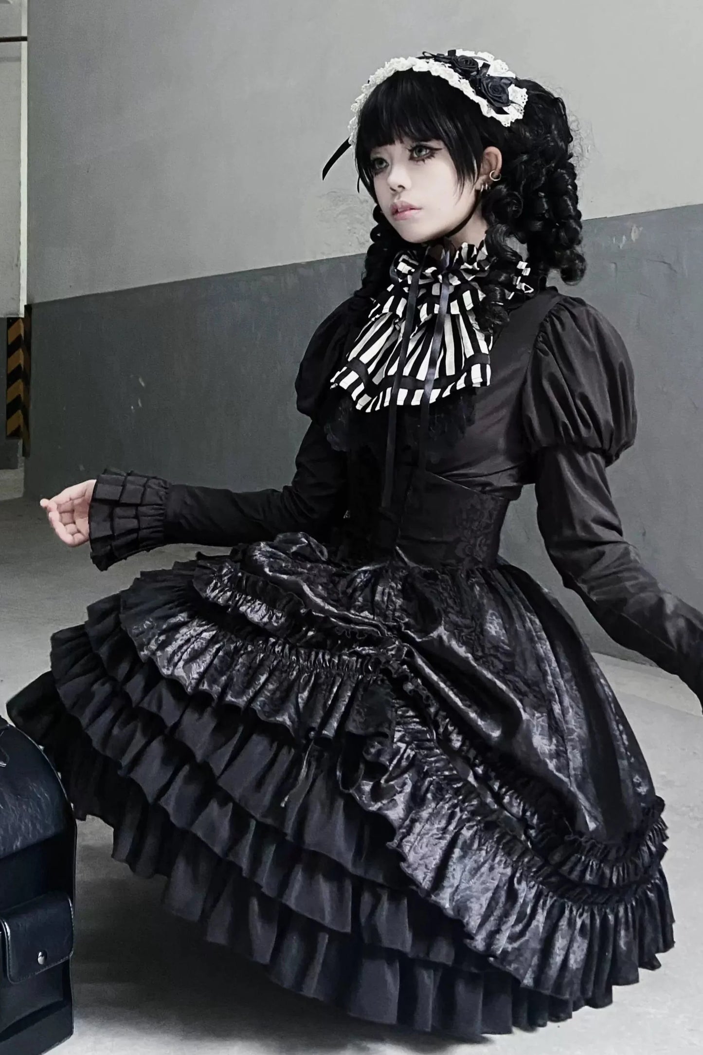ゴシックフリルロリータスカート