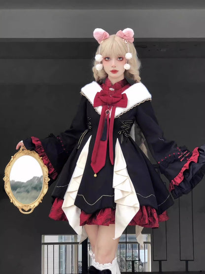 Red Black China Far Lolly Ta Dress