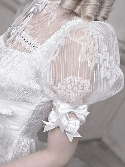 ホワイトパンツレースドレスピュアインナー