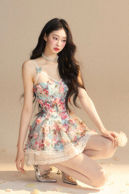 Camisole Blumenprodukt Prinzessin Kleid Malerei Vorbestellung