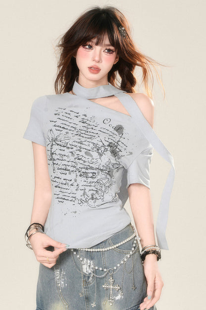 ショルダーベティ アシンメトリーワントップ