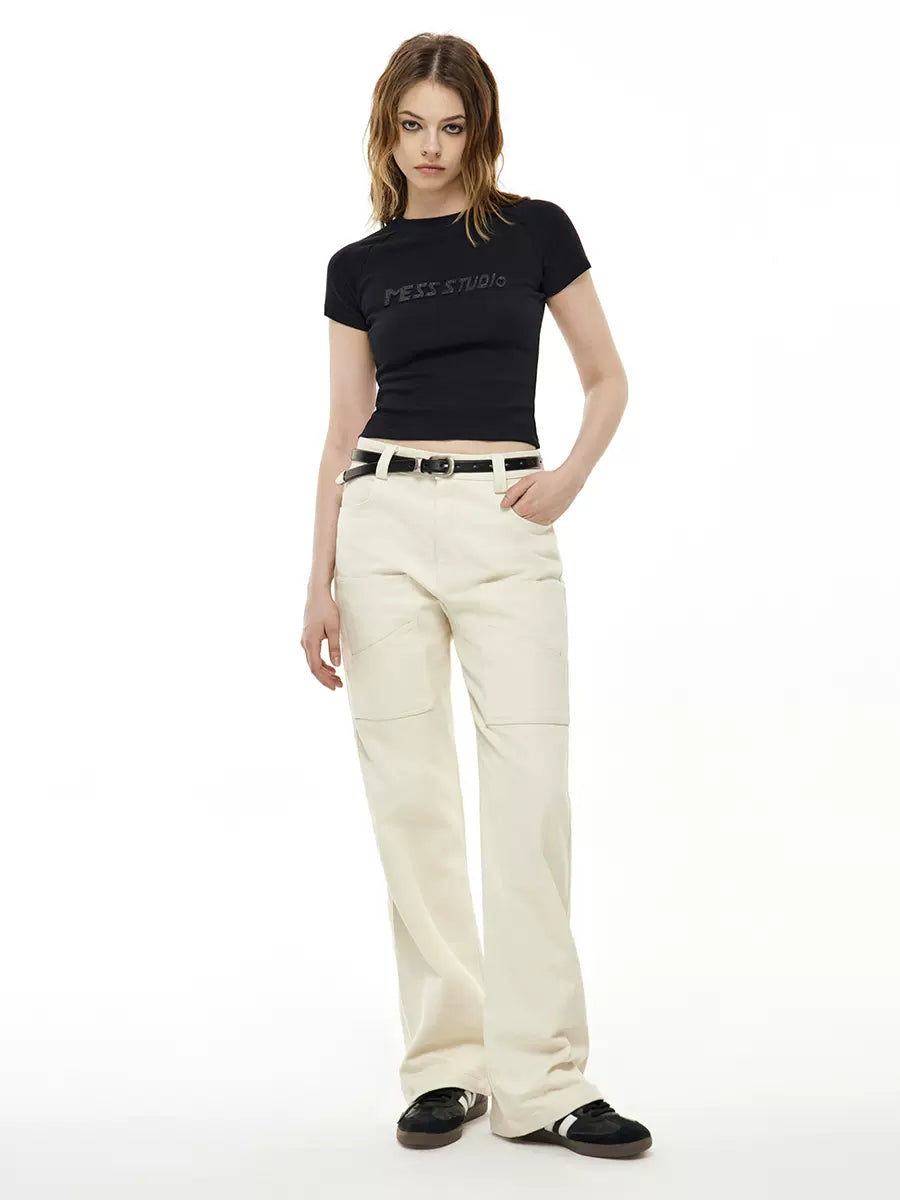 サマーショートロゴタイトアメリカントップス