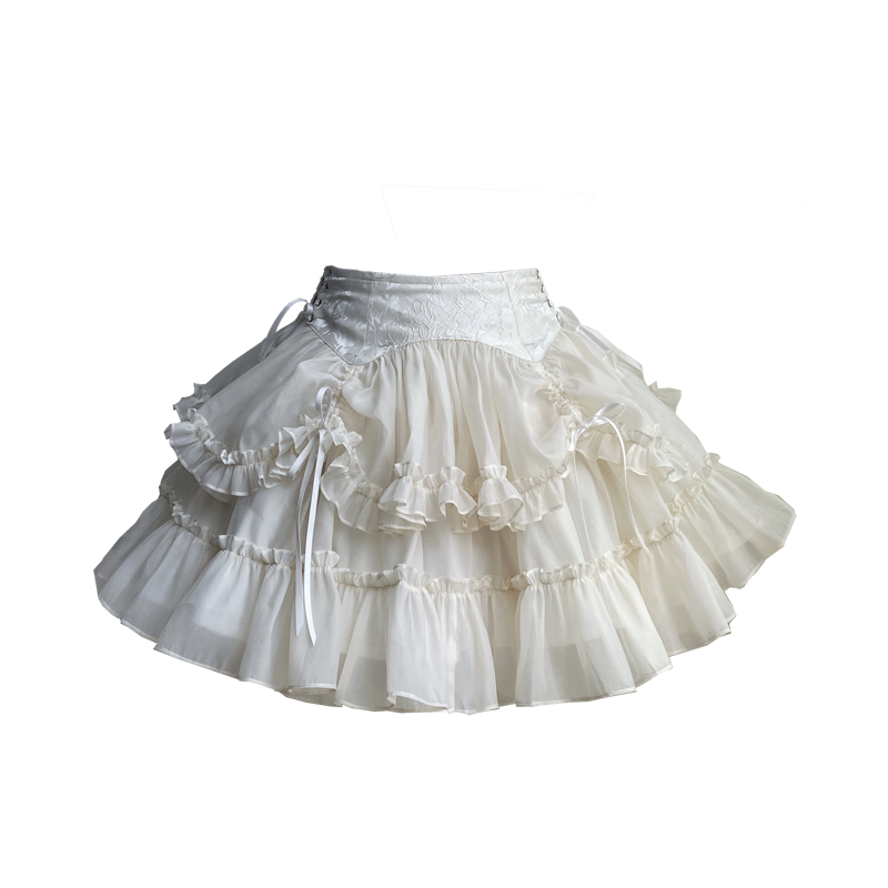 Veiled Butterfly Gothic Lolita Corset & Skirt | Luna Script