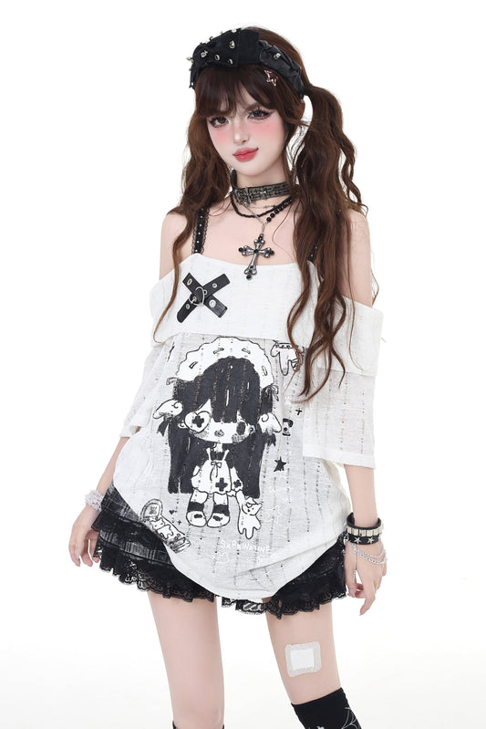 Tシャツストラップ アジアアニメ マインダーク