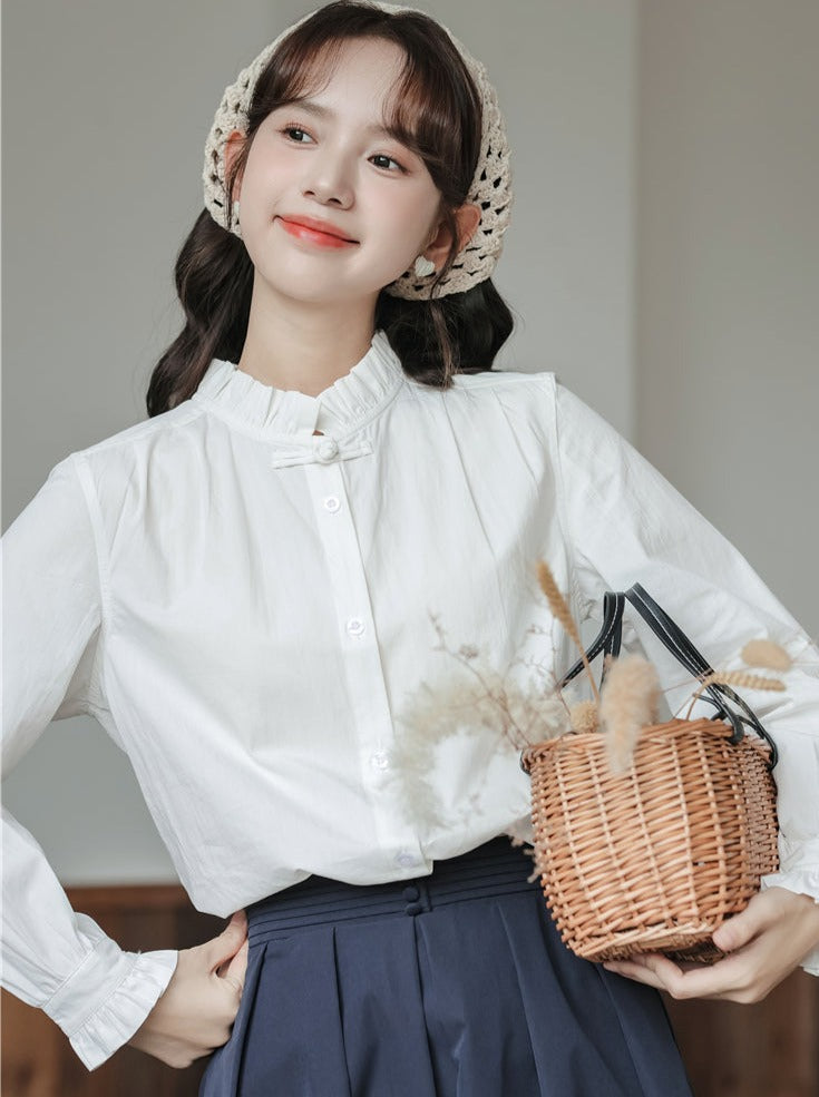 Blouse Retro French Girly