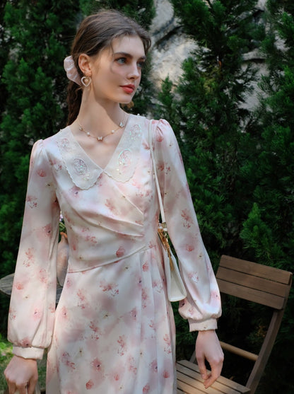 ドレス フラワー レトロ スイート ガーリー