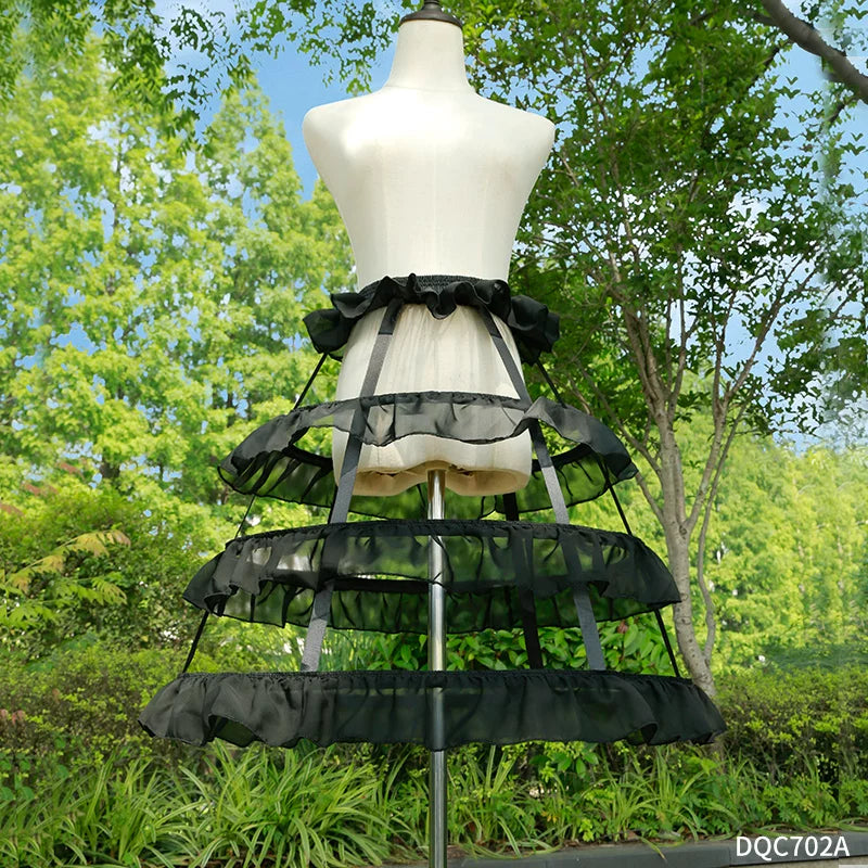 Best Value ! Lolita Petticoat Hoop Skirt - Fishbone Cage Crinoline for Cosplay & Stage Performance