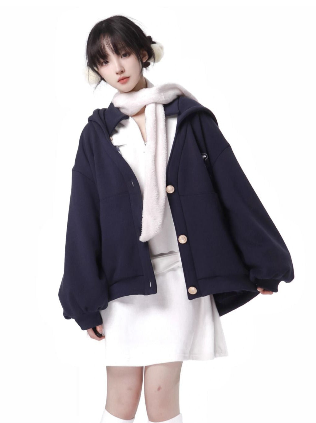 Capricenvy – Blauer College-Anzug im neuen Stil