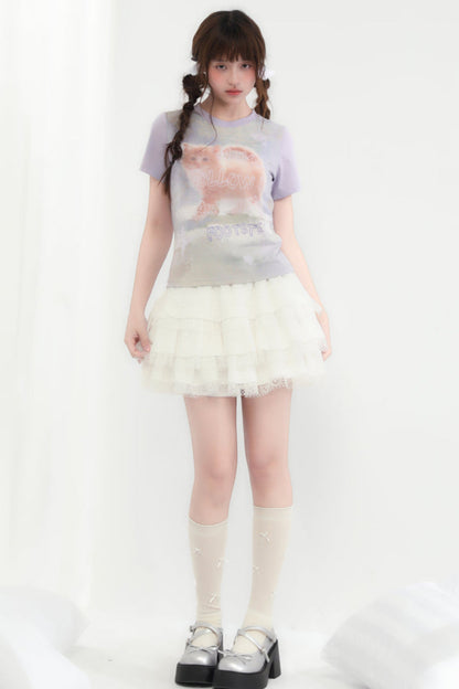 キャットトップネックラウンド