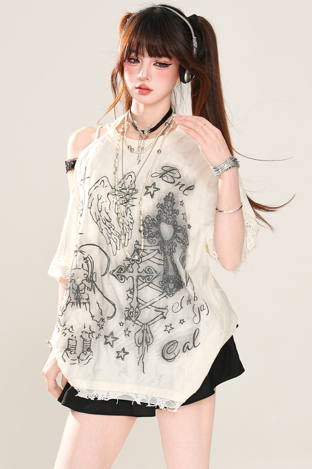 レイジーダークマインTシャツ ルーズ