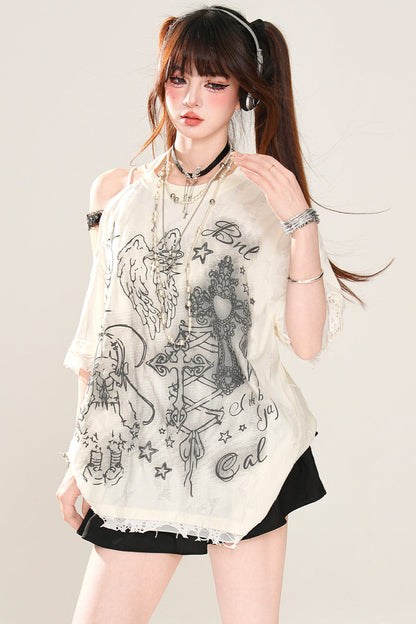 レイジーダークマインTシャツ ルーズ