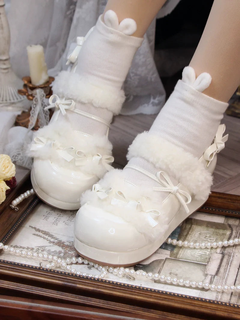 Original Lolita Shoes Round Ribbon Toe