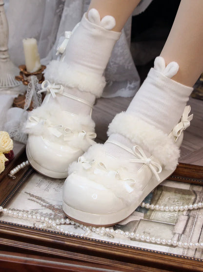 Original Lolita Shoes Round Ribbon Toe