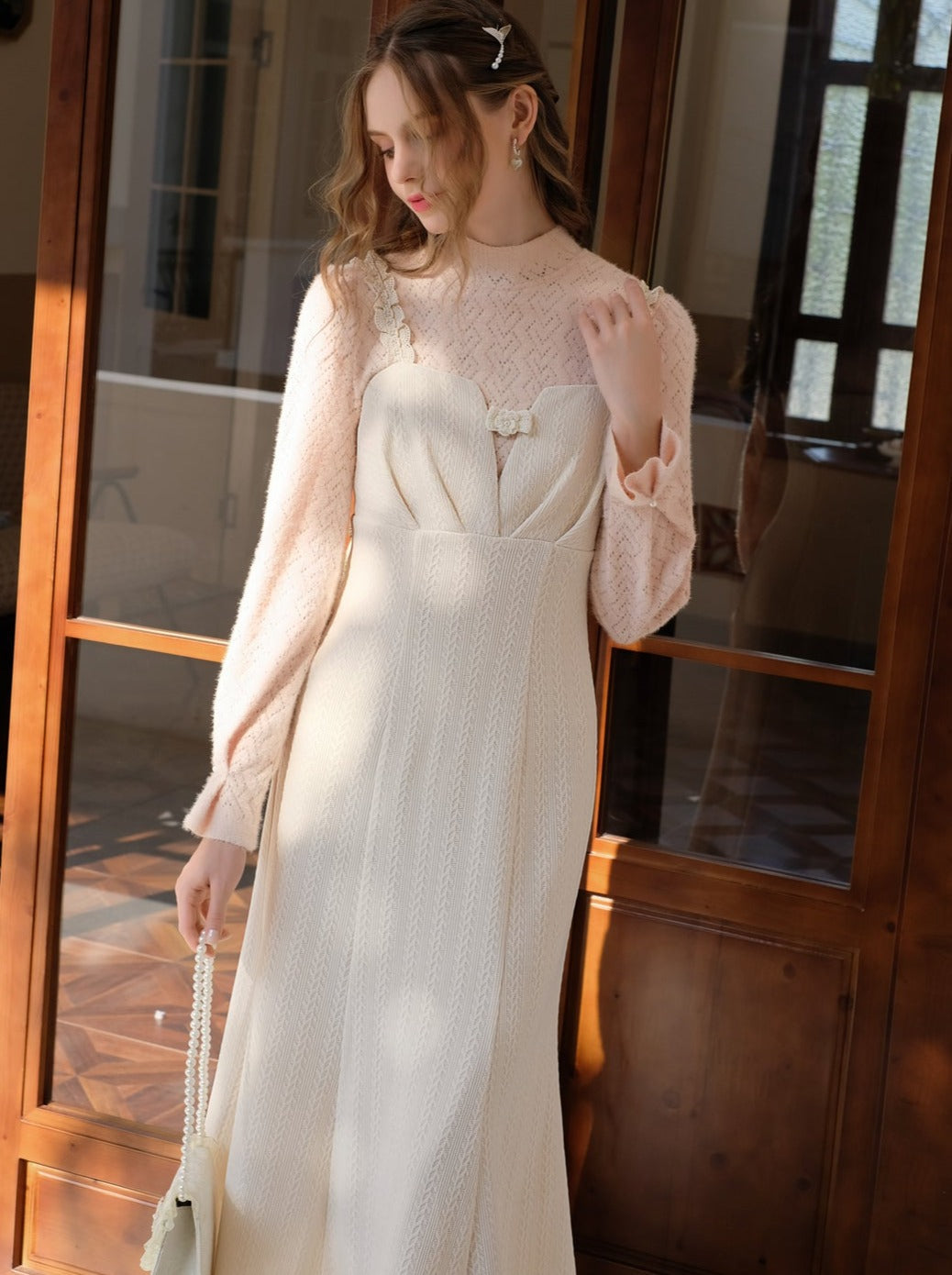 Top Kleid Camisole Meerjungfrau Hals Halb