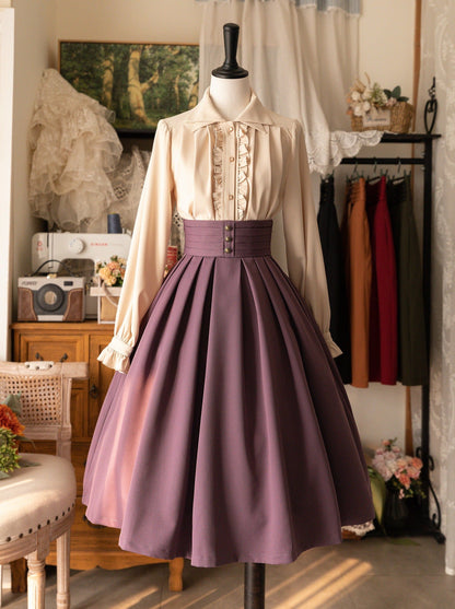 スカート クラシックプリーツ レトロフォレスト