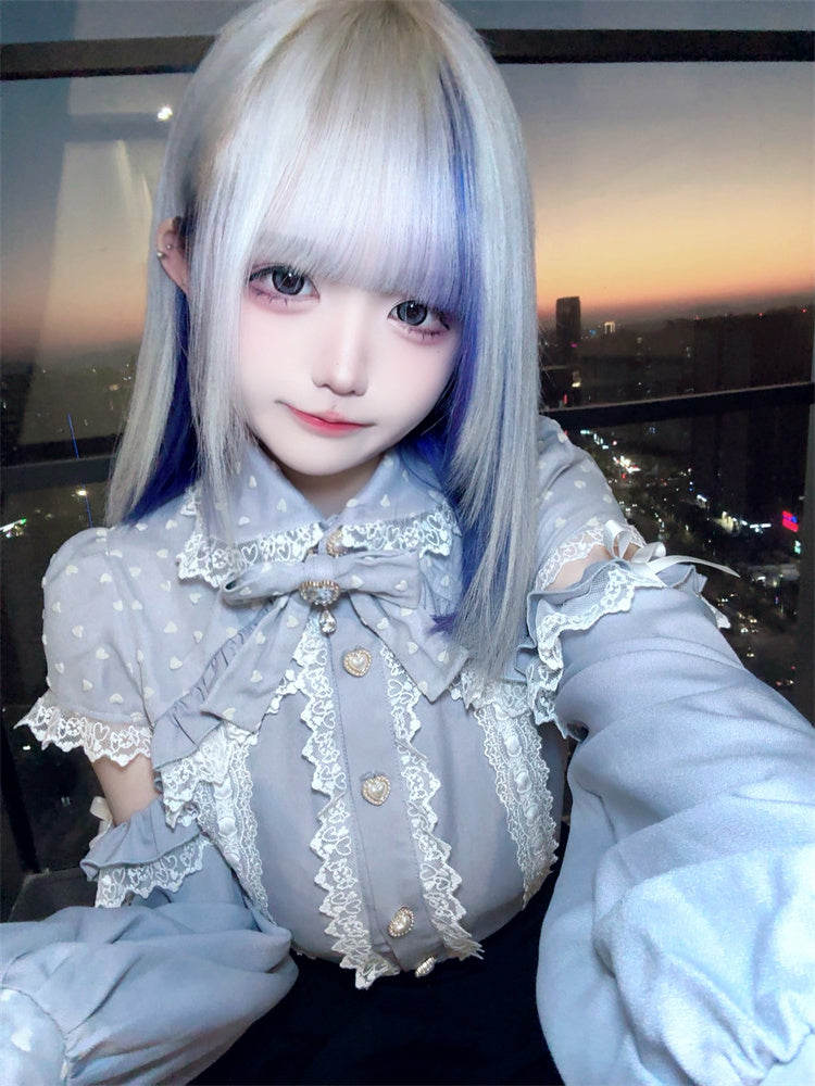 Transparente Bluse mit offenen Schultern in Massenproduktion