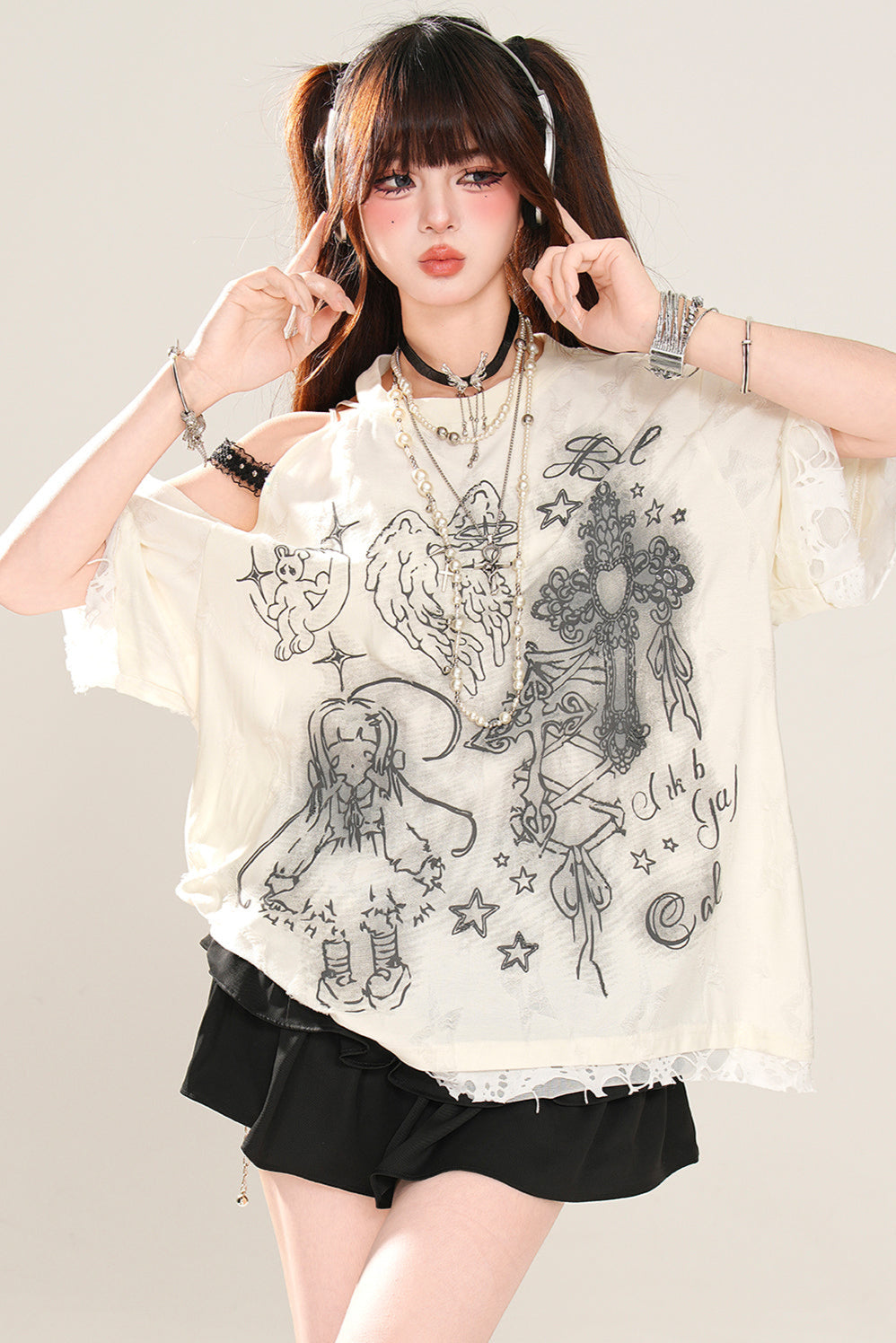 レイジーダークマインTシャツ ルーズ