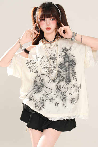 レイジーダークマインTシャツ ルーズ