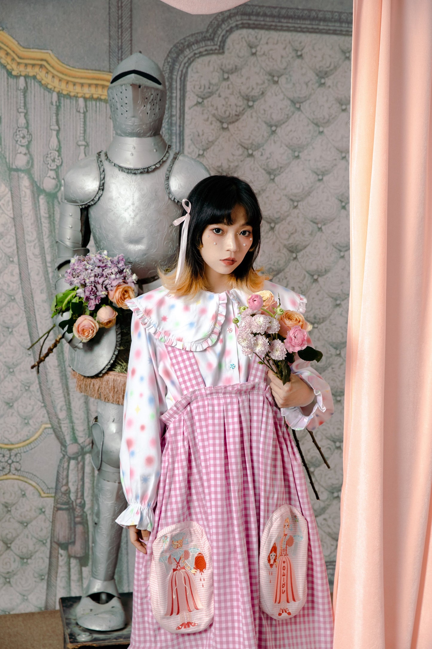 チェックレトロパンツ バルーンサーカス