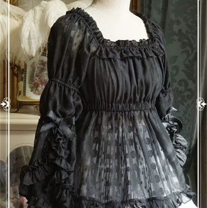 Lolita Princess Innerwear – Off-Shoulder Lace Elastic Cuff