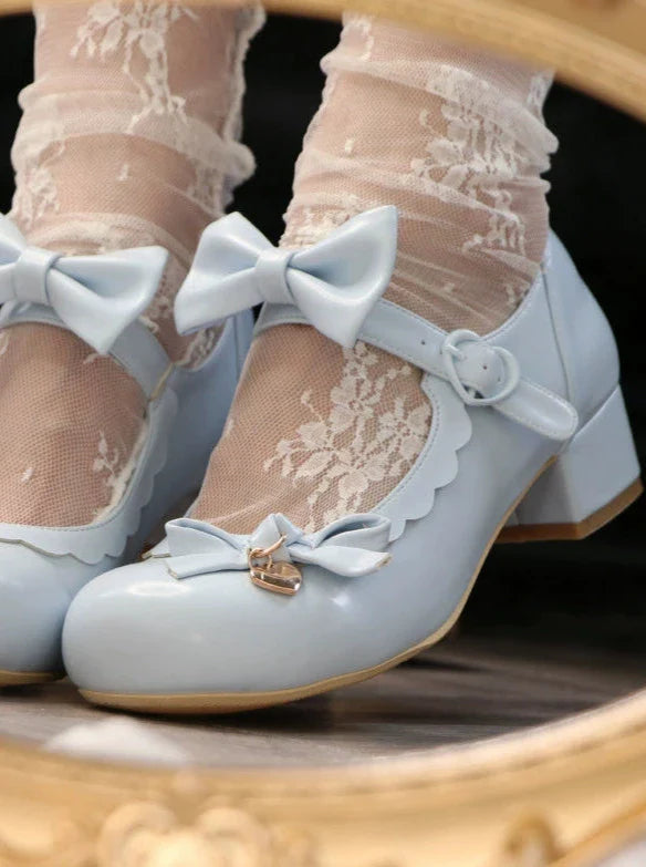Heel Doll Single Medium Round Shoes Lolita Head