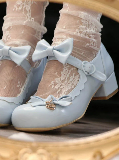 Heel Doll Single Medium Round Shoes Lolita Head