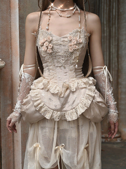 Set Collection European Ballet Corset Classical Fishbone Dress