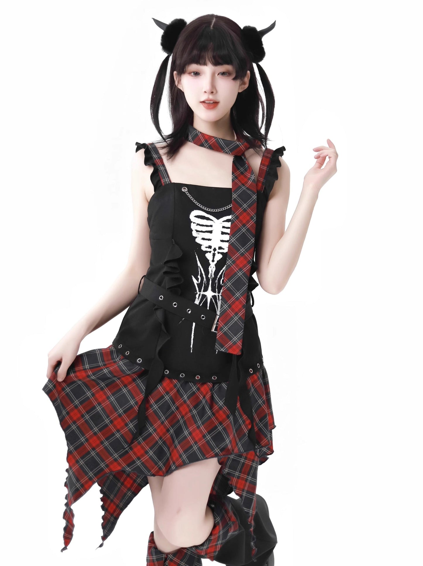 Knochen Waistland Anzug Saum Dark Subkultur Unregelmäßig Original