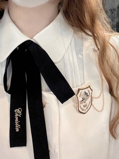 シャツ ロングスカート エレガントケープ ベスト クリスティーン