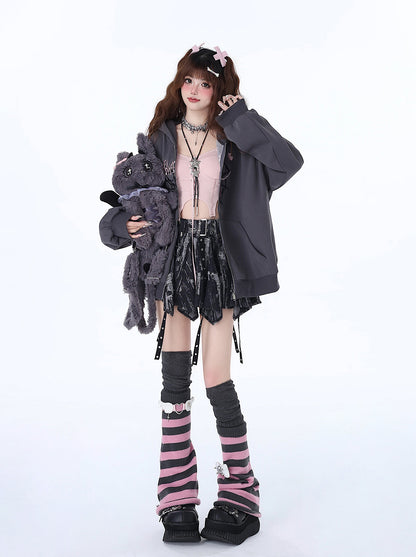 Vielseitiger Nischen-Hoodie Punk Loose Sweet