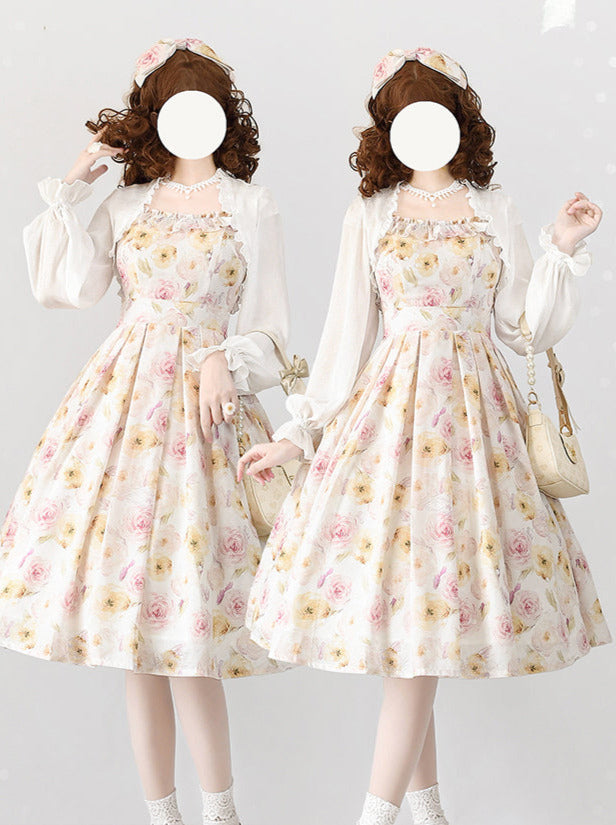 Lolley Kleid + Cardigan Ta Trochrasic Elegan Forest Basket