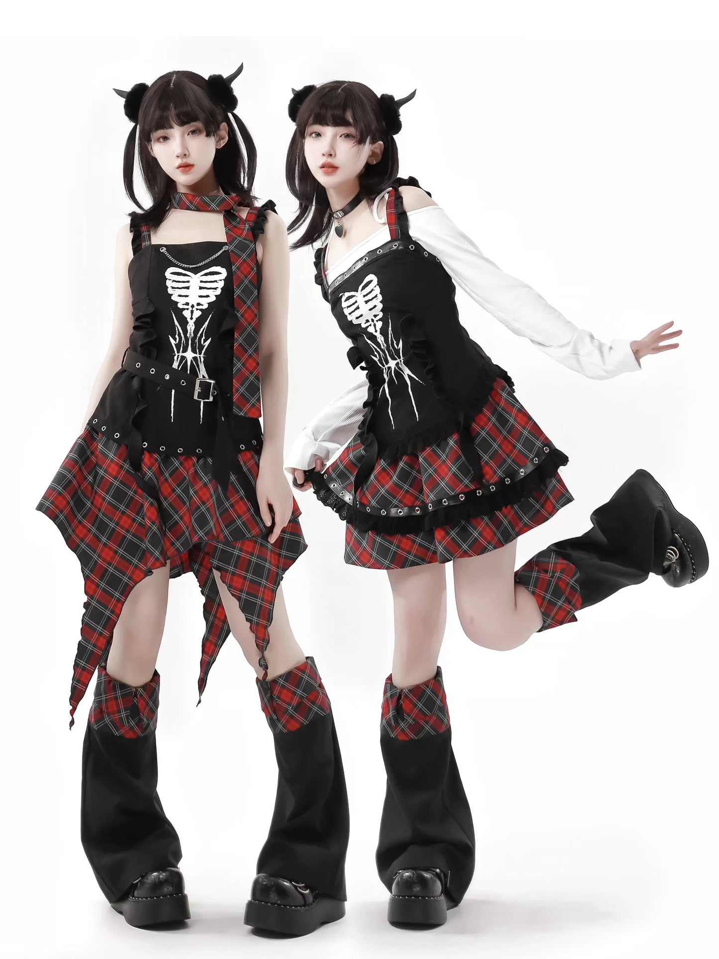 Knochen Waistland Anzug Saum Dark Subkultur Unregelmäßig Original