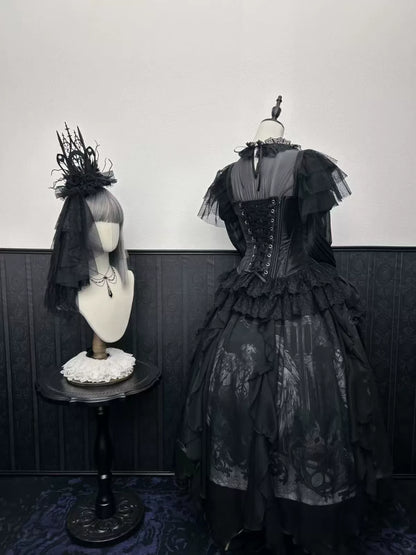 Lolita Boned Corset & Skirt Two-Piece Set - MoYang Original