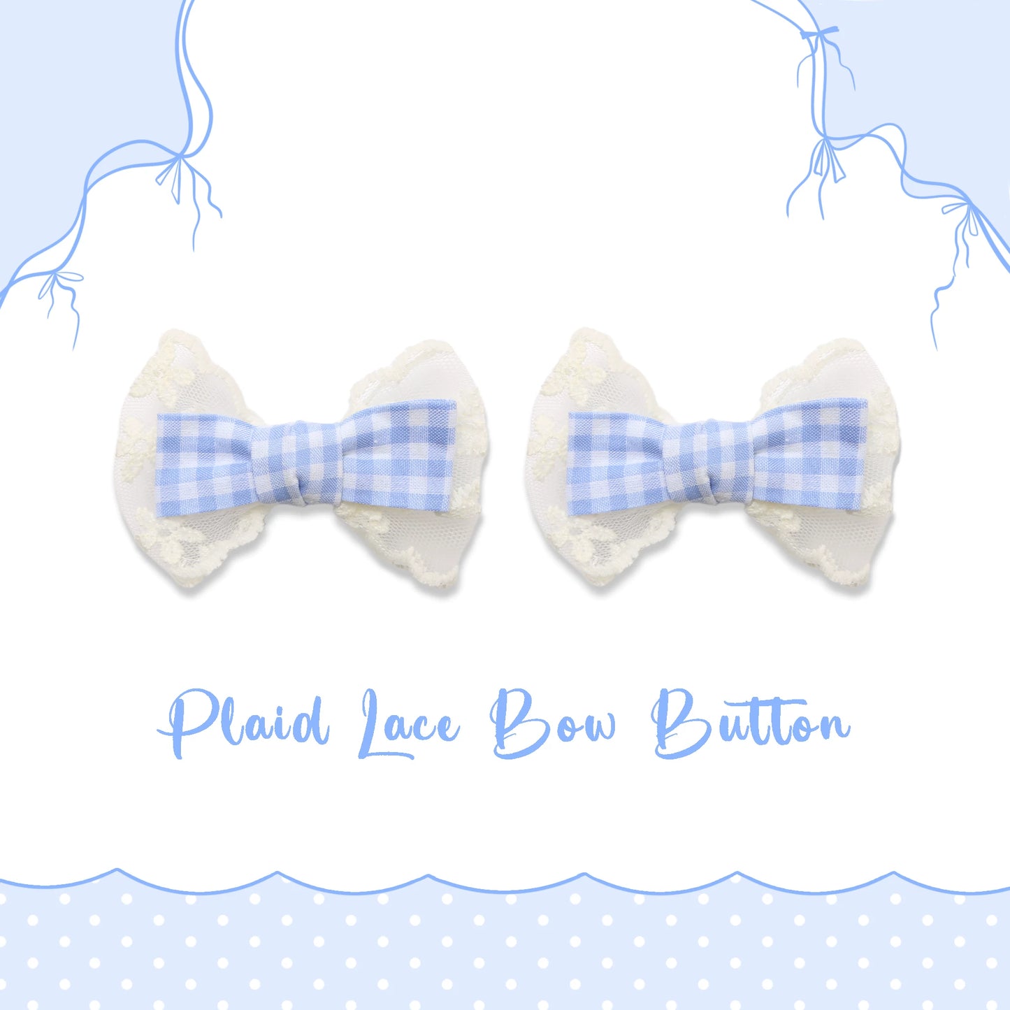 Sweet Bow Shoe Clips - Removable Lolita Shoe Accessories