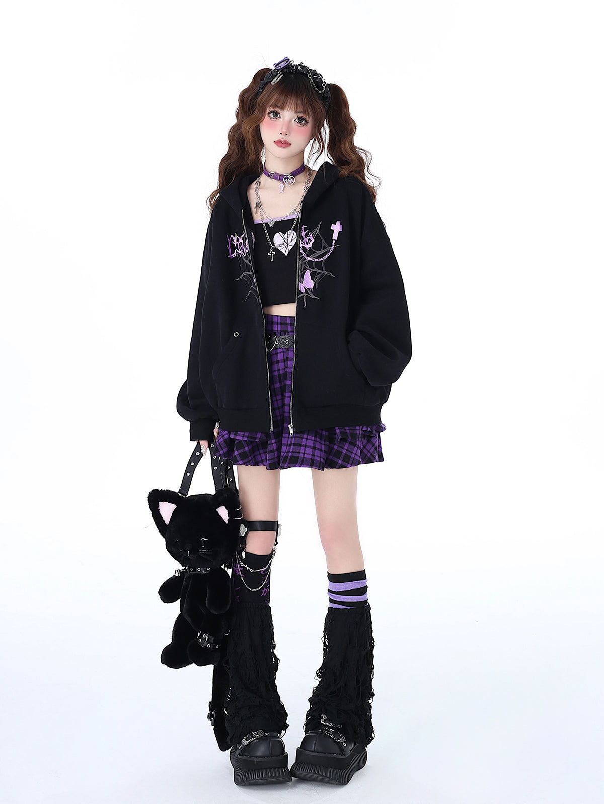 Punk Lose Süße Hoodie Nische Vielseitig